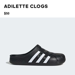 Adidas Adilette Clogs brand new Size men 7, wmen 8 NWT